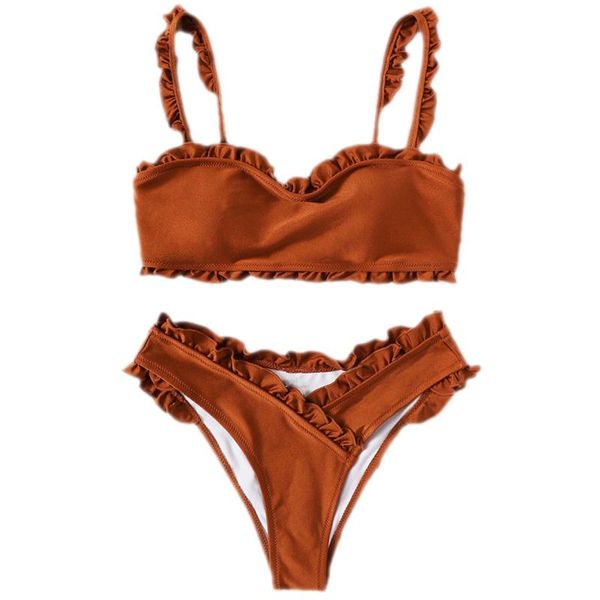 bikinis set frill trim with wrap bikini adjustable straps swimsuit women summer beach party swimwear
bikinis set frill trim with wrap bikini adjustable straps swimsuit women summer beach party swimwear