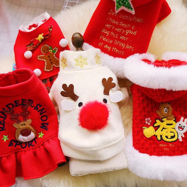 dog apparel christmas year party outfit teddy bear coat sweater temperament pet clothes puppy cat warm autumn winter
dog apparel christmas year party outfit teddy bear coat sweater temperament pet clothes puppy cat warm autumn winter