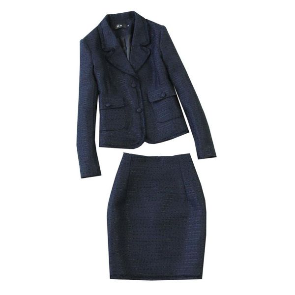 work dresses casual women's suit two-piece 2021 autumn and winter solid color slim jacket female office skirt, White;black
work dresses casual women's suit two-piece 2021 autumn and winter solid color slim jacket female office skirt, White;black