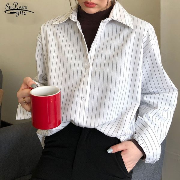 autumn winter fashion women striped shirt long sleeve casual loose shirts female streetwear blouse oversize 11097 210521, White
autumn winter fashion women striped shirt long sleeve casual loose shirts female streetwear blouse oversize 11097 210521, White