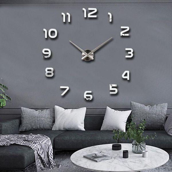wall clocks 3d frameless clock fashion household items punch-living room decoration diy sticker quartz watch g141
wall clocks 3d frameless clock fashion household items punch-living room decoration diy sticker quartz watch g141