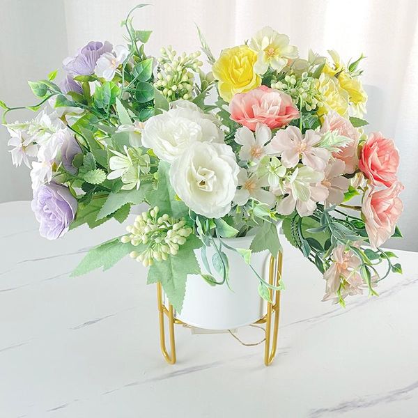 decorative flowers & wreaths artificial silk rose peony bouquet for wedding marriage diy decoration fake home decor party event
decorative flowers & wreaths artificial silk rose peony bouquet for wedding marriage diy decoration fake home decor party event