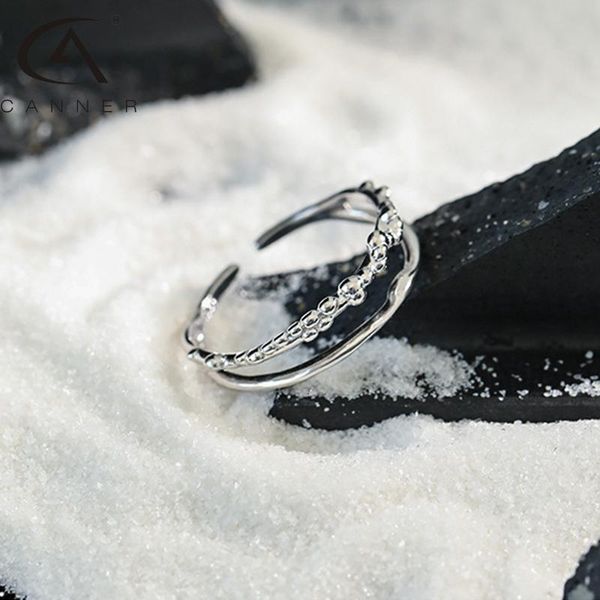 cluster rings canner 925 silver finger ring simple pure s925 sterling plata fine jewelry creative formal elegant light luxury for women fema, Golden;silver
cluster rings canner 925 silver finger ring simple pure s925 sterling plata fine jewelry creative formal elegant light luxury for women fema, Golden;silver