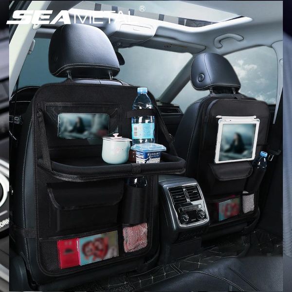 car organizer pu leather seat back bag with foldable table tray universal storage pockets for travel accessories
car organizer pu leather seat back bag with foldable table tray universal storage pockets for travel accessories
