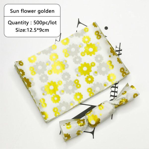 gift wrap 500pcs/lot sprinkle golden sunflower white background nougat wrapping paper simple style party candy sugar diy packaging
gift wrap 500pcs/lot sprinkle golden sunflower white background nougat wrapping paper simple style party candy sugar diy packaging