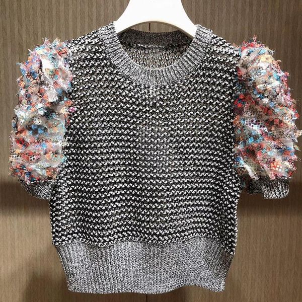 women's sweaters crop 2021 autumn winter fashion pullovers ladies colorful floral print sleeve patchwork knitting casual grey jumpers, White;black
women's sweaters crop 2021 autumn winter fashion pullovers ladies colorful floral print sleeve patchwork knitting casual grey jumpers, White;black
