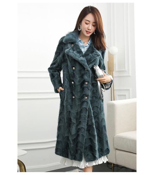 women's fur & faux genuine mink jacket x-long real coat lady's garment wholesale retail oem, Black
women's fur & faux genuine mink jacket x-long real coat lady's garment wholesale retail oem, Black