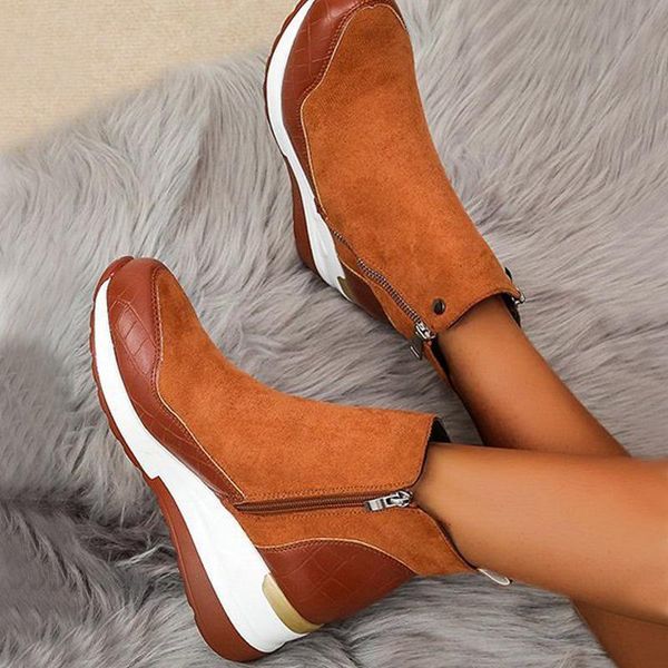 boots 2021 women ankle zipper wedges pu female short splicing cloth ladies shoes winter warm fur plus size casual footwear, Black
boots 2021 women ankle zipper wedges pu female short splicing cloth ladies shoes winter warm fur plus size casual footwear, Black