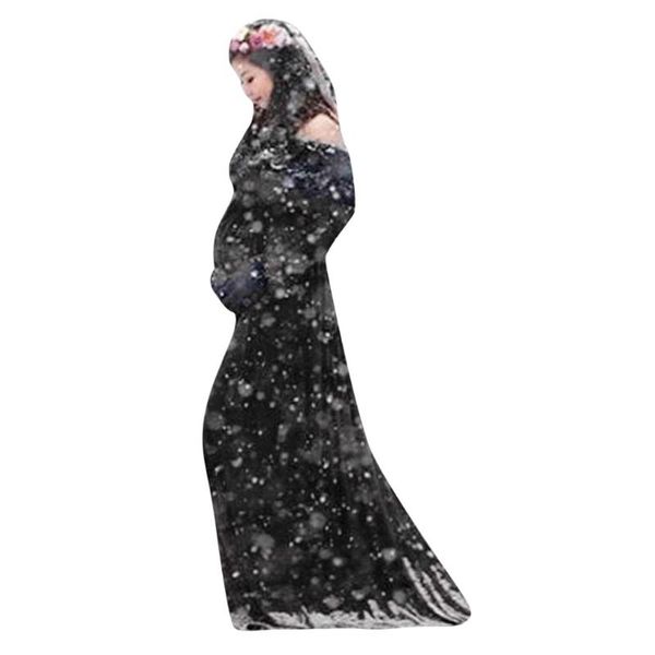 maternity dresses sagace dress women pregnants pography props pregnancy off shoulder long sleeve solid vestidos, White
maternity dresses sagace dress women pregnants pography props pregnancy off shoulder long sleeve solid vestidos, White