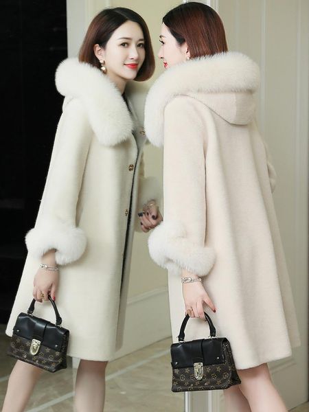 women's fur & faux ayunsue collar winter jacket women real coat female 100% wool coats and jackets 2021 korean clothes h858 j5894, Black
women's fur & faux ayunsue collar winter jacket women real coat female 100% wool coats and jackets 2021 korean clothes h858 j5894, Black