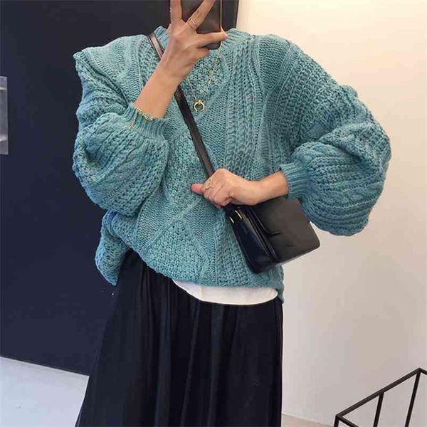 autumn and winter all-match round neck linen pattern thick warm line long-sleeved pullover knitted sweater women gx1315 210507, White;black
autumn and winter all-match round neck linen pattern thick warm line long-sleeved pullover knitted sweater women gx1315 210507, White;black