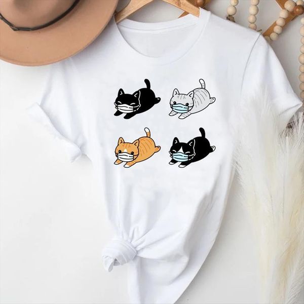 cartoon cat lovely casual trend womens t shirts style short sleeve clothes graphic lady print female tee shirt, White
cartoon cat lovely casual trend womens t shirts style short sleeve clothes graphic lady print female tee shirt, White