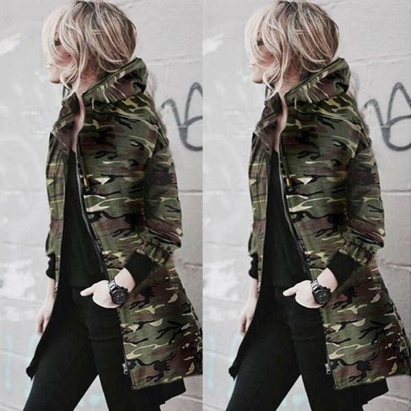 women's trench coats womens hooded long sleeve coat jacket windbreaker camouflage outwear printed leisure, Tan;black
women's trench coats womens hooded long sleeve coat jacket windbreaker camouflage outwear printed leisure, Tan;black