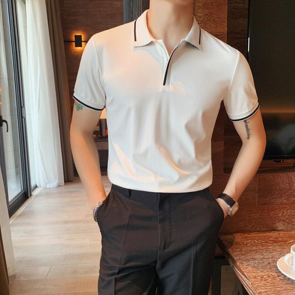 men's polos dress short sleeve men clothing luxurys crop summer camisas 3xl fitness t shirts hip hop ropa de hombre male designers mens, White;black
men's polos dress short sleeve men clothing luxurys crop summer camisas 3xl fitness t shirts hip hop ropa de hombre male designers mens, White;black