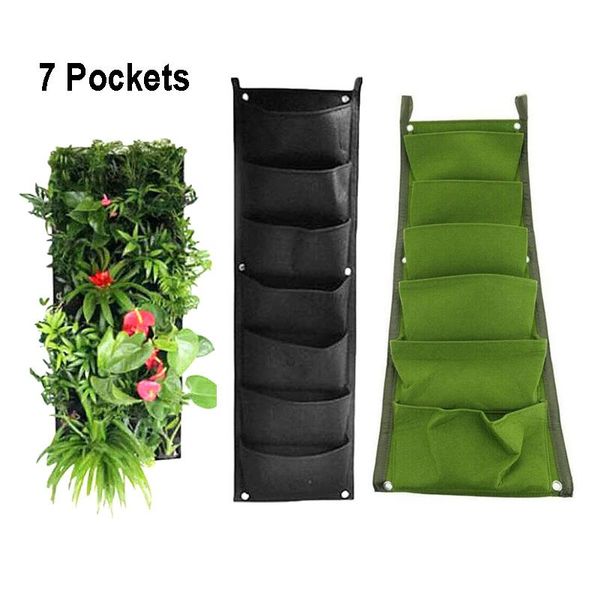 planters & pots 7 pockets plant grow bags growing vertical garden wall hanging vegetable flower planter growth fabric green black
planters & pots 7 pockets plant grow bags growing vertical garden wall hanging vegetable flower planter growth fabric green black