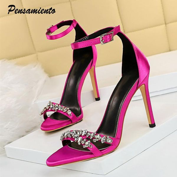 dress shoes luxury crystal satin women sandals elegant stiletto high heels ankle strap gladiator fashion summer wedding prom, Black
dress shoes luxury crystal satin women sandals elegant stiletto high heels ankle strap gladiator fashion summer wedding prom, Black