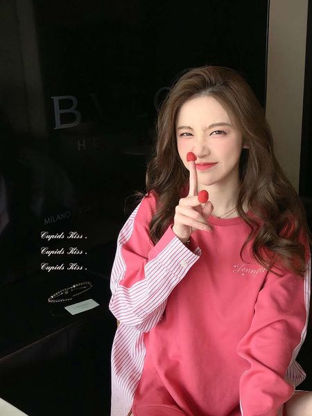 csk cupid jennifer shirt patchwork sweater women's loose lazy pullover crew neck coat, Black
csk cupid jennifer shirt patchwork sweater women's loose lazy pullover crew neck coat, Black