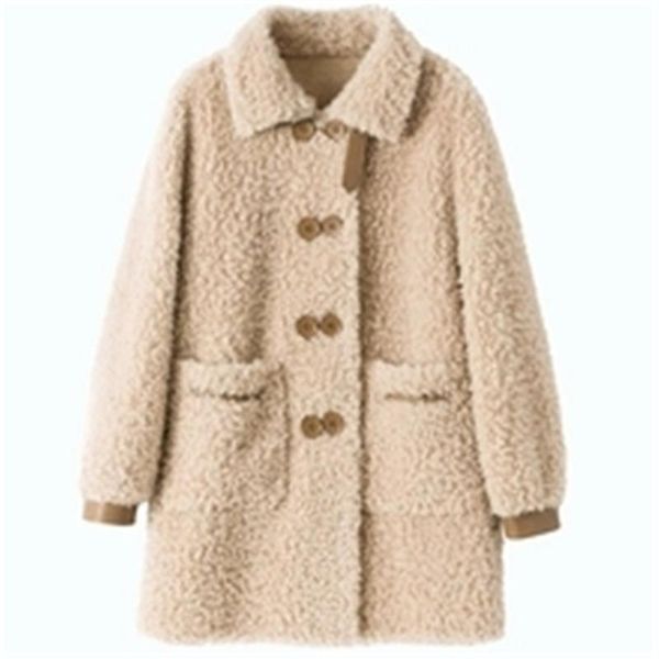 women's fur & faux 2021 autumn winter coats lambswool loose plus size female overcoats trendy long outerwear lady mujer, Black
women's fur & faux 2021 autumn winter coats lambswool loose plus size female overcoats trendy long outerwear lady mujer, Black
