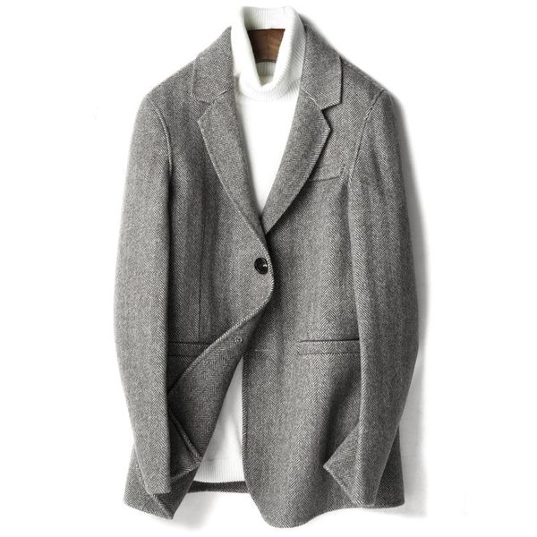 men's wool & blends coat men spring autumn korean jacket slim fit blazer mens coats and jackets casaco masculino d-19-00818 kj3016, Black
men's wool & blends coat men spring autumn korean jacket slim fit blazer mens coats and jackets casaco masculino d-19-00818 kj3016, Black