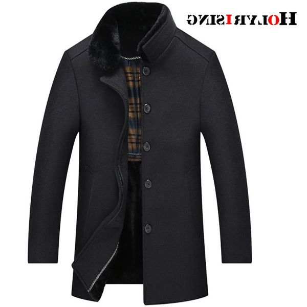 men's wool & blends men coat thick abrigos hombre invierno casual coats coffee gray woolen jacket with soft collar -5xl 18585-5, Black
men's wool & blends men coat thick abrigos hombre invierno casual coats coffee gray woolen jacket with soft collar -5xl 18585-5, Black