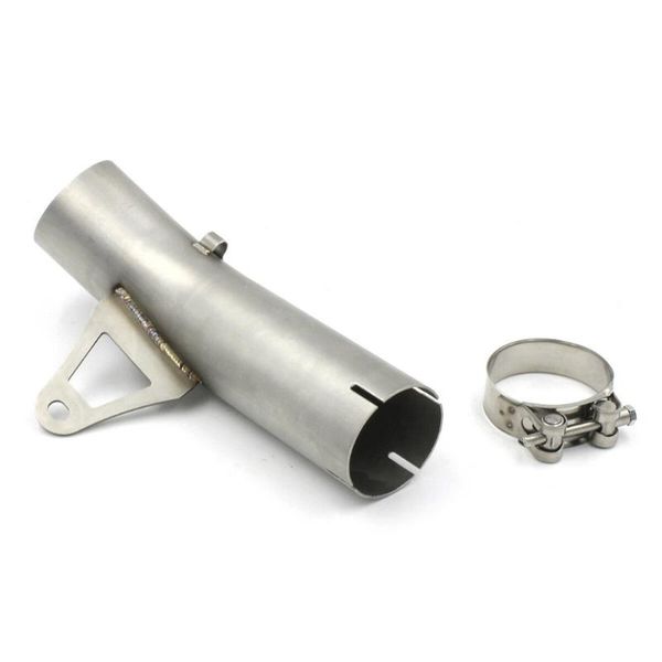 motorcycle exhaust system racing muffler middle pipe for 61mm s1000rr 2010-2014