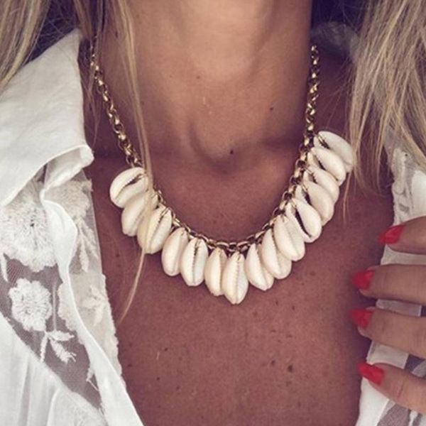chokers stonefans bohemian beach necklace alloy metal chain choker tribe ethnic shell pendant gold women ocean jewelry, Golden;silver
chokers stonefans bohemian beach necklace alloy metal chain choker tribe ethnic shell pendant gold women ocean jewelry, Golden;silver