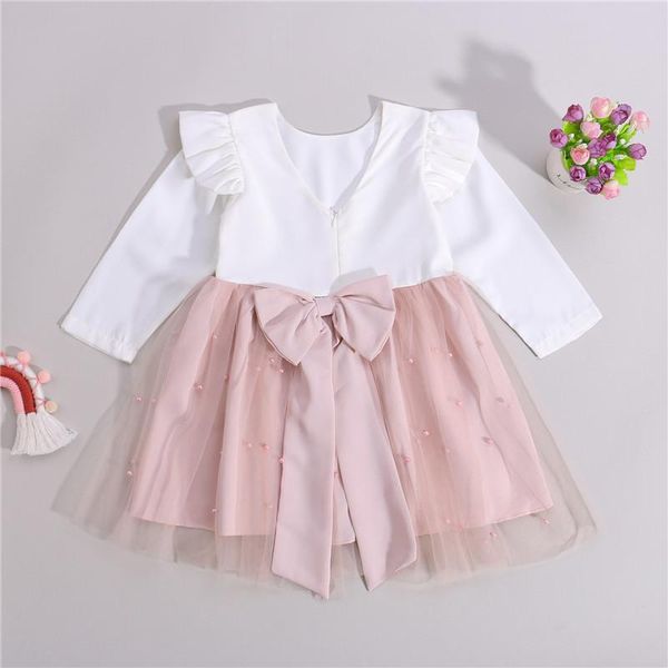 girl's dresses 0-8y autumn princess kids baby girls dress ruffles long sleeve solid pearl lace back bowknot tutu tulle for birthday par, Red;yellow
girl's dresses 0-8y autumn princess kids baby girls dress ruffles long sleeve solid pearl lace back bowknot tutu tulle for birthday par, Red;yellow