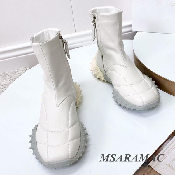 boots fashion white jagged rubber sports leather round toe soft-soled shoes fashionable street ladies all-match casual, Black
boots fashion white jagged rubber sports leather round toe soft-soled shoes fashionable street ladies all-match casual, Black
