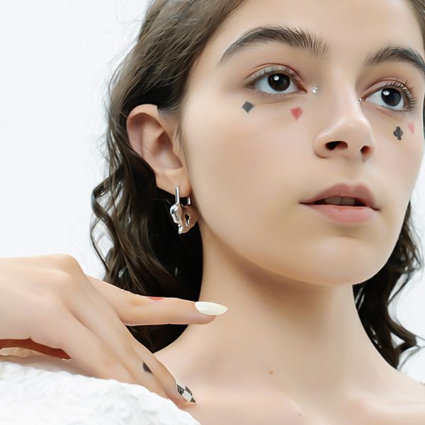 love keyhole earrings personality irregular brass plated real gold alice adventure series temperament fashion, Golden
love keyhole earrings personality irregular brass plated real gold alice adventure series temperament fashion, Golden