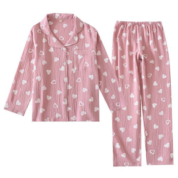 women's sleepwear new ladies pajamas set comfort gauze cotton for spring and autumn cute heart printed clothes+pants 2pcs homewar, Black;red
women's sleepwear new ladies pajamas set comfort gauze cotton for spring and autumn cute heart printed clothes+pants 2pcs homewar, Black;red