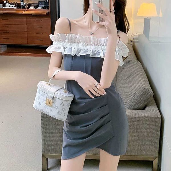 casual dresses one should elegant basic strap women sleeveless lace evening party for females korean style summer chic i5qt, Black;gray
casual dresses one should elegant basic strap women sleeveless lace evening party for females korean style summer chic i5qt, Black;gray