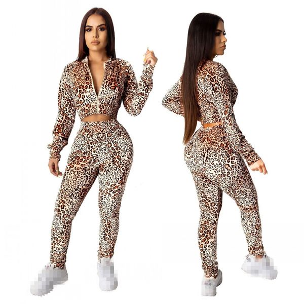 leopard printed two pieces tracksuits fashion sleeves short jacket with long pants clubwear casual outfits spring autumn, Gray
leopard printed two pieces tracksuits fashion sleeves short jacket with long pants clubwear casual outfits spring autumn, Gray