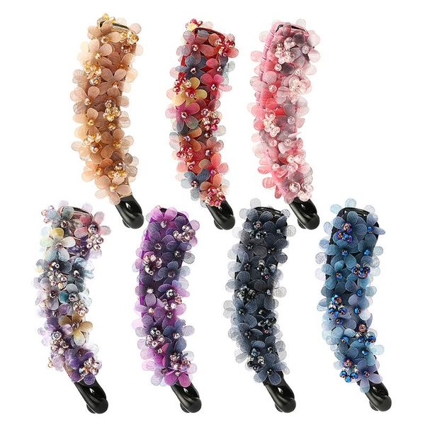 hair accessories colorful chiffon flower hairpins barrettes for women crystal bead banana claw clips clamp headwear styling
hair accessories colorful chiffon flower hairpins barrettes for women crystal bead banana claw clips clamp headwear styling