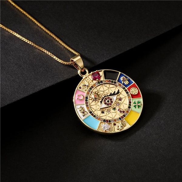 pendant necklaces bohemian dripping oil zircon evil eye necklace for women 2021 fshion jewelry chain choker gift girl, Silver
pendant necklaces bohemian dripping oil zircon evil eye necklace for women 2021 fshion jewelry chain choker gift girl, Silver