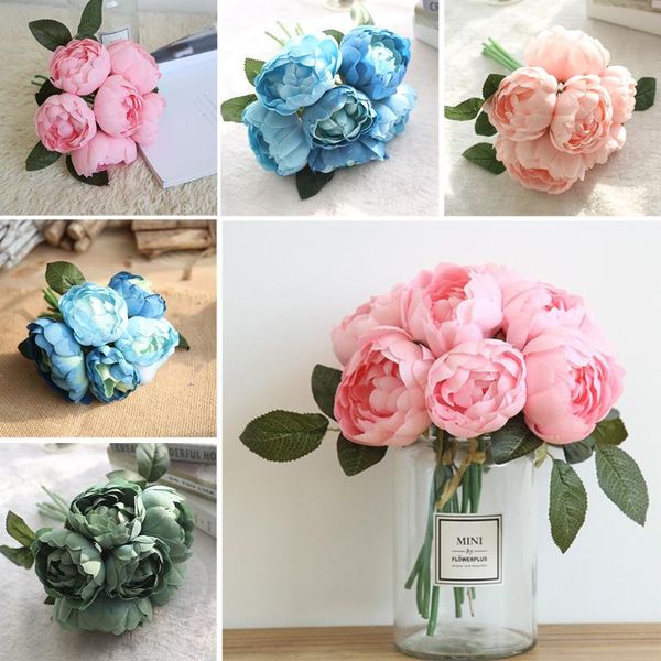 decorative flowers & wreaths silk fake artificial peony bouquet 6 heads wedding party home decoration rose flower
decorative flowers & wreaths silk fake artificial peony bouquet 6 heads wedding party home decoration rose flower