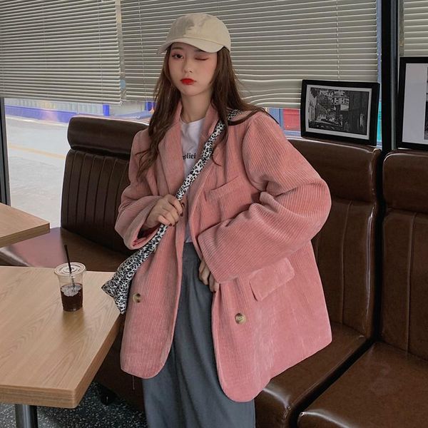 solid blazer women corduroy autumn winter vintage chic turn down collar feminino single breasted fashion chaqueta a379 women's suits &, White;black
solid blazer women corduroy autumn winter vintage chic turn down collar feminino single breasted fashion chaqueta a379 women's suits &, White;black