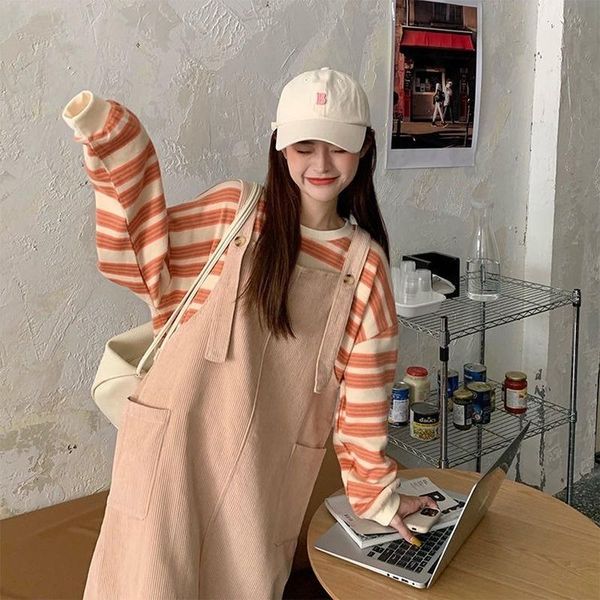 casual dresses women sleeveless dress corduroy side pockets fashion elegant sweet girl japanese style comfortable retro vintage loose, Black;gray
casual dresses women sleeveless dress corduroy side pockets fashion elegant sweet girl japanese style comfortable retro vintage loose, Black;gray