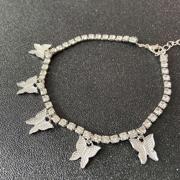 yichen butterfly shining crystal diamond anklet fashion women's jewelry accessories, Red;blue
yichen butterfly shining crystal diamond anklet fashion women's jewelry accessories, Red;blue