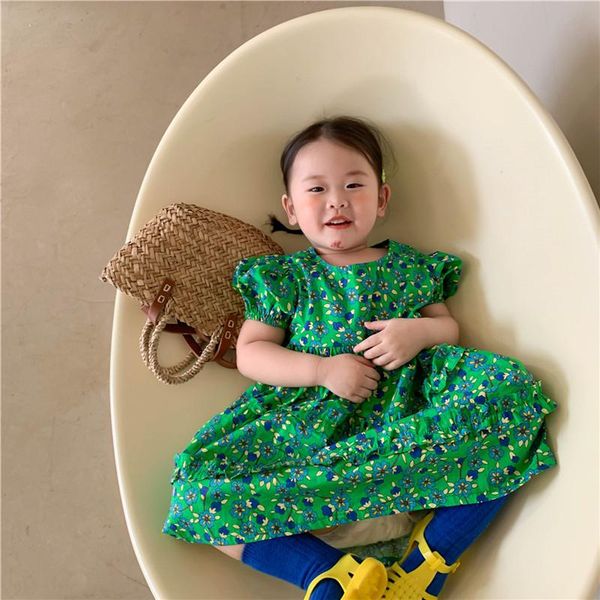 girl's dresses girl dress kids baby clothes 2021 green spring summer toddler outwear princess party uniform dresses children clothing, Red;yellow
girl's dresses girl dress kids baby clothes 2021 green spring summer toddler outwear princess party uniform dresses children clothing, Red;yellow