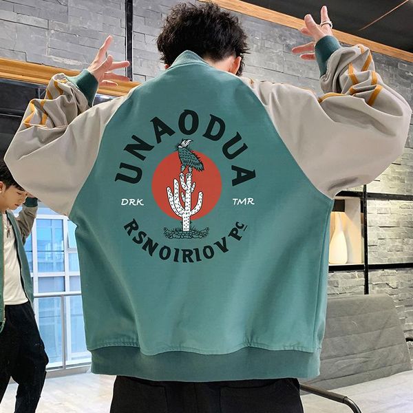 men's jackets trend baseball jacket mens hip hop harajuku wild streetwear hit color patch male retro high street couple bomber, Black;brown
men's jackets trend baseball jacket mens hip hop harajuku wild streetwear hit color patch male retro high street couple bomber, Black;brown