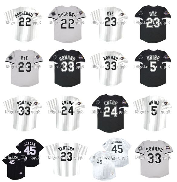 vintage 2005 chicago baseball jersey 23 jermaine dye 45 michael 33 aaron rowand 5 juan uribe 33 aaron rowand 24 joe crede 23 robin ventura w, Blue;black
vintage 2005 chicago baseball jersey 23 jermaine dye 45 michael 33 aaron rowand 5 juan uribe 33 aaron rowand 24 joe crede 23 robin ventura w, Blue;black