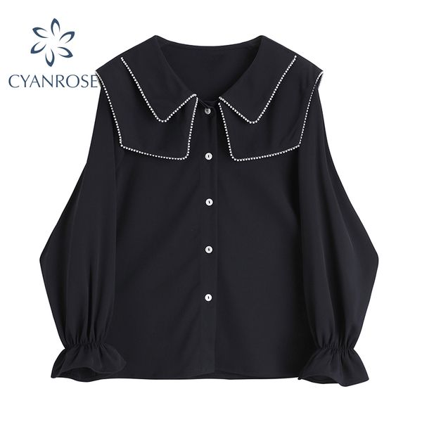 pearl spliced double-layer blouses and shirts for ladies stylish flare long sleeve elegant loose office lady cardigan retro 210417, White
pearl spliced double-layer blouses and shirts for ladies stylish flare long sleeve elegant loose office lady cardigan retro 210417, White