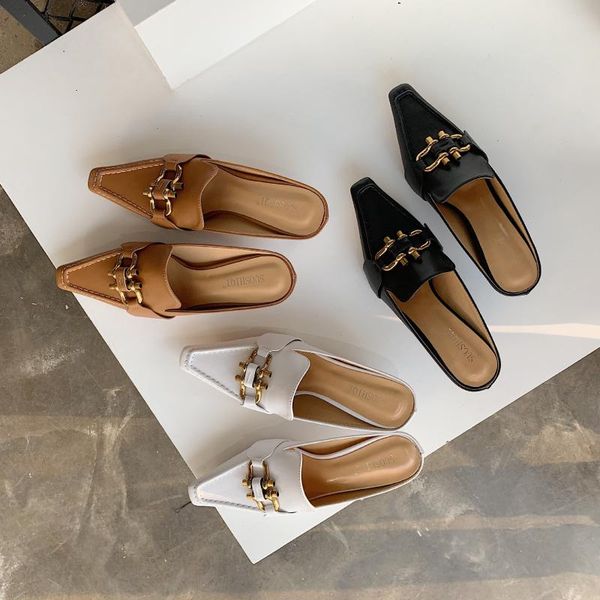 shoes slippers women summer shallow slides low heeled mules rivet med square toe high thin rome retro rubber fabric basic pu, Black
shoes slippers women summer shallow slides low heeled mules rivet med square toe high thin rome retro rubber fabric basic pu, Black