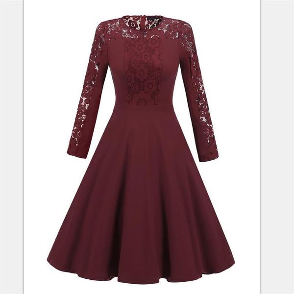 casual dresses 2021 womens elegant vintage floral lace splice pocket contrast wear to work office party flare a line skater dress, Black;gray
casual dresses 2021 womens elegant vintage floral lace splice pocket contrast wear to work office party flare a line skater dress, Black;gray