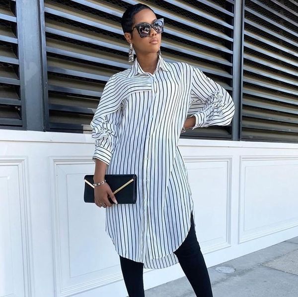 casual dresses autumn long sleeve shirt dress women loose black white striped collar button up korean party for, Black;gray
casual dresses autumn long sleeve shirt dress women loose black white striped collar button up korean party for, Black;gray