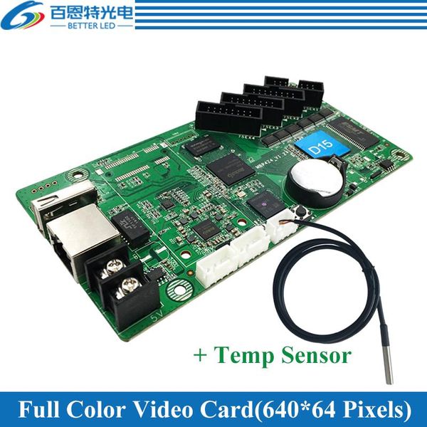 display hd-d15 (+ temperature sensor) asynchronous 640*64pixels 4*hub75 full color led video control card
display hd-d15 (+ temperature sensor) asynchronous 640*64pixels 4*hub75 full color led video control card