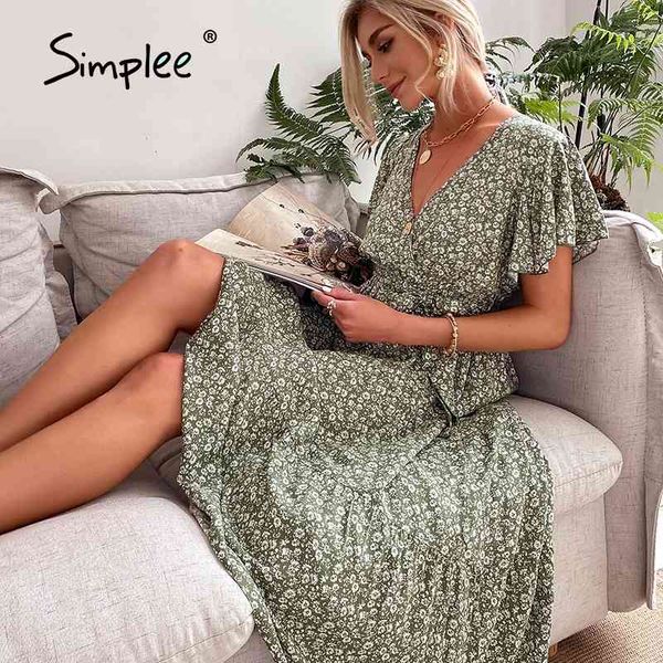 simplee casual green print women dress summer holiday style v-neck lace flared sleeve dresses ruffled short-sleeved floral dress 210401, Black;gray
simplee casual green print women dress summer holiday style v-neck lace flared sleeve dresses ruffled short-sleeved floral dress 210401, Black;gray