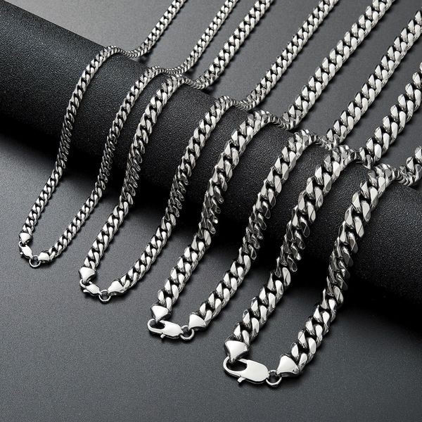 stainless steel cuban link chain necklace silver mens necklaces hip hop jewelry 6/8/10/12mm
stainless steel cuban link chain necklace silver mens necklaces hip hop jewelry 6/8/10/12mm