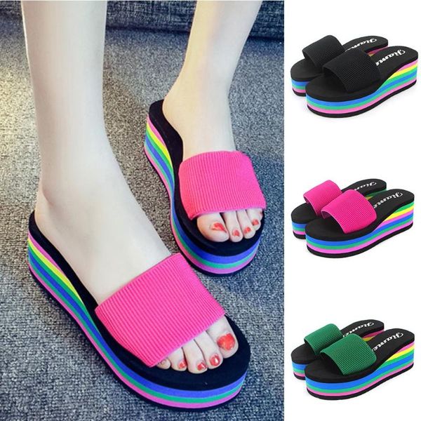 slippers sagace 2021 summer woman shoes platform fashion wedge beach flip flops high heel for women ladies, Black
slippers sagace 2021 summer woman shoes platform fashion wedge beach flip flops high heel for women ladies, Black
