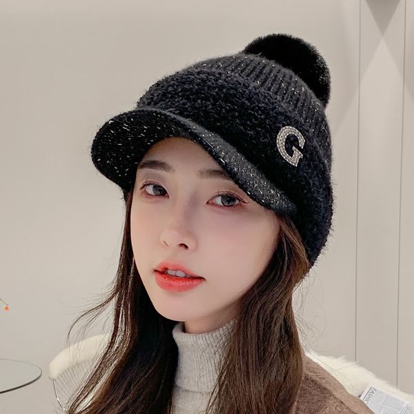 stingy brim hats winter fashion trend short-brimmed peaked womens korean warm woolen cap sweet cute windproof hat, Blue;gray
stingy brim hats winter fashion trend short-brimmed peaked womens korean warm woolen cap sweet cute windproof hat, Blue;gray